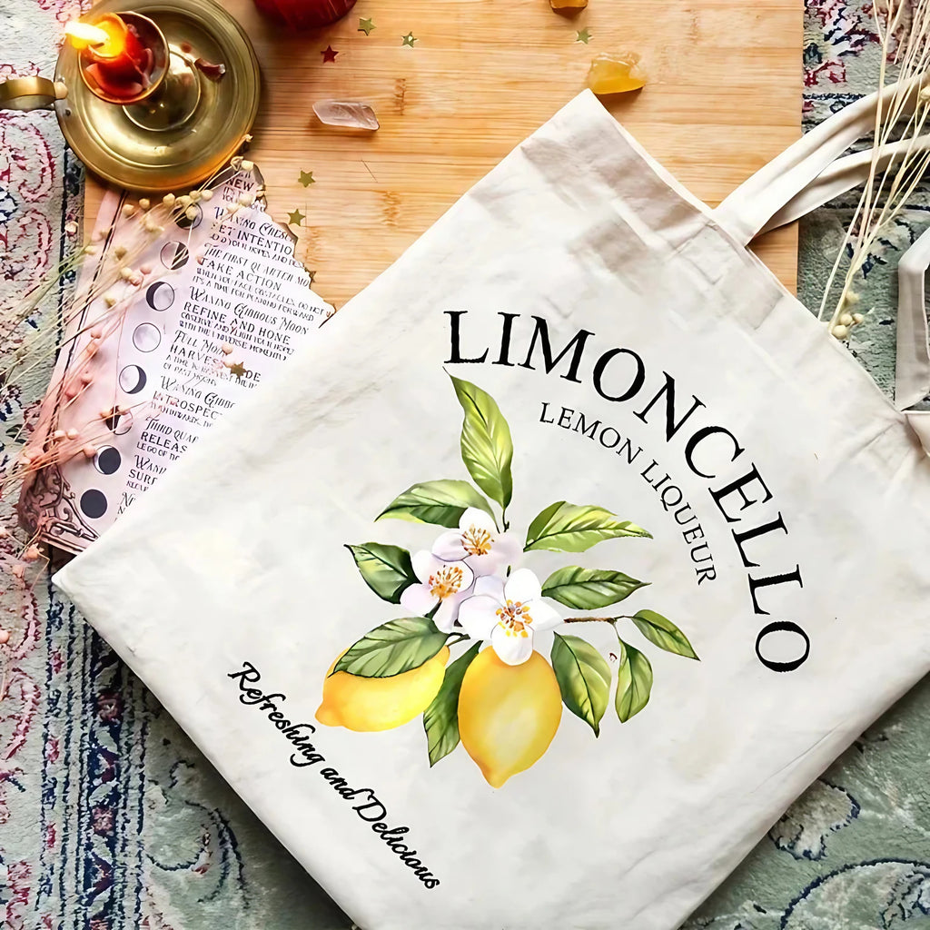 Sac fourre-tout femme en toile pliable, motifs d'Italie