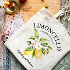 Sac fourre-tout femme en toile pliable, motifs d'Italie