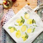 Sac fourre-tout femme en toile pliable, motifs d'Italie