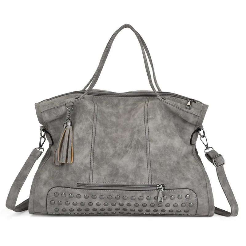 Sac fourre-tout femme pour les cours, effet suédine, 40 cm