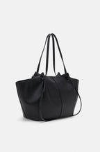 Sac fourre-tout femme en similicuir à longue anse, marron ou noir