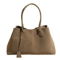 Sac fourre-tout femme structuré à longues anses, quatre coloris, vert