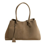 Sac fourre-tout femme structuré à longues anses, quatre coloris, vert