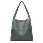 Sac fourre-tout femme en similicuir, 30 x 30 cm, 650 g, vert