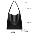 Sac fourre-tout femme en similicuir, 30 x 30 cm, 650 g