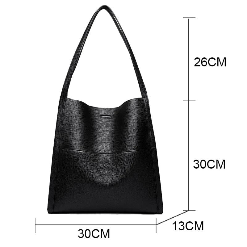 Sac fourre-tout femme en similicuir, 30 x 30 cm, 650 g