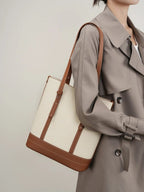 Sac fourre-tout femme en cuir, 28 x 25 cm, avec bandoulière