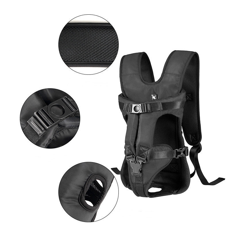 Sac de transport chien 2 en 1, ventral ou dos, imperméable