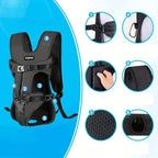 Sac de transport chien 2 en 1, ventral ou dos, imperméable