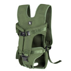 Sac de transport chien 2 en 1, ventral ou dos, imperméable, vert