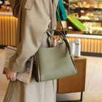 Sac à main femme finition mate, bandoulière amovible, six coloris, vert