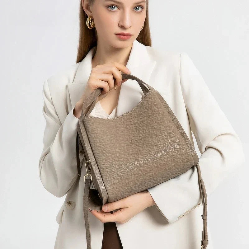 Sac à main femme finition mate, bandoulière amovible, six coloris