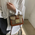 Sac à main à paillettes femme, forme mini-mallette