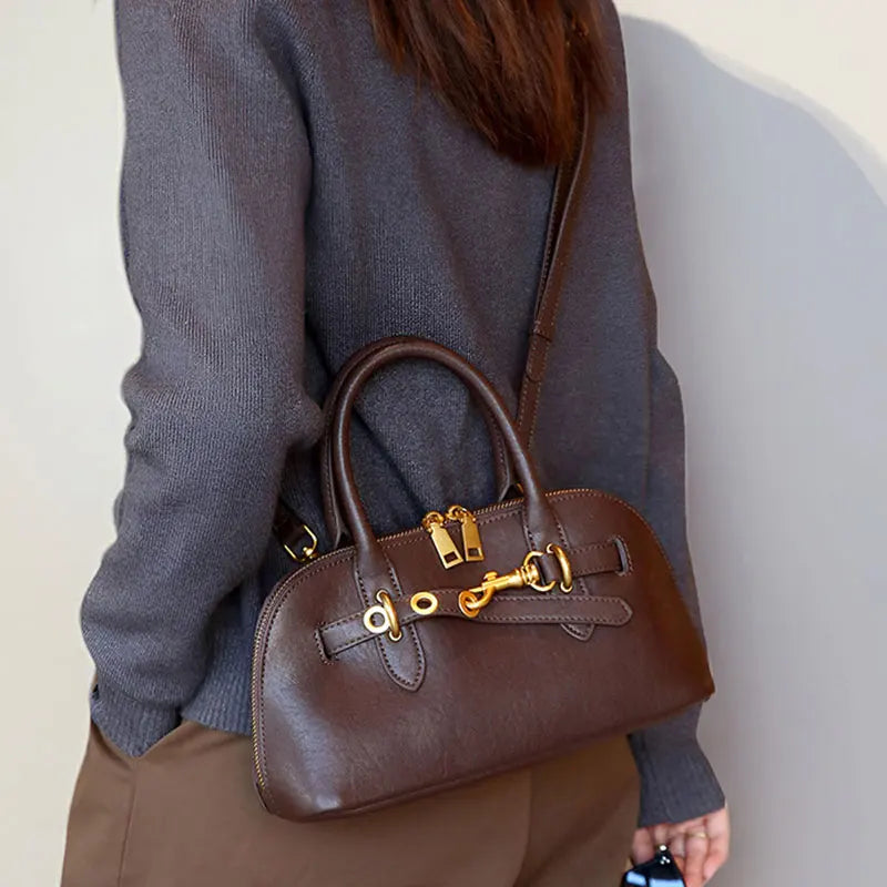 Petit sac bandoulière femme en cuir, forme rectangulaire