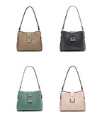 Sac besace femme en cuir, bandoulière réglable, cinq coloris