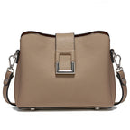 Sac besace femme en cuir, bandoulière réglable, cinq coloris, marron
