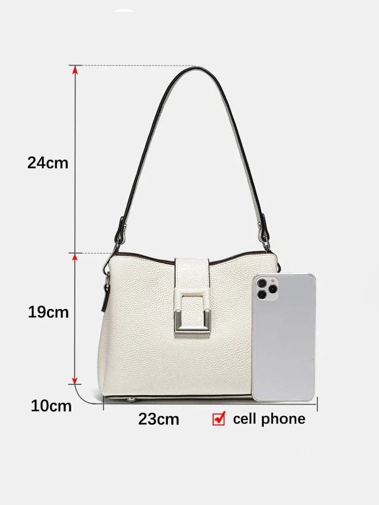 Sac besace femme en cuir, bandoulière réglable, cinq coloris