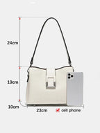 Sac besace femme en cuir, bandoulière réglable, cinq coloris