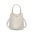 Sac bourse femme à détails dorés, bandoulière amovible, crème