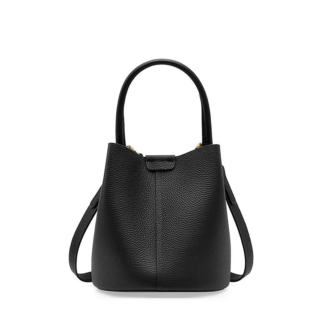 Sac bourse femme à détails dorés, bandoulière amovible, noir