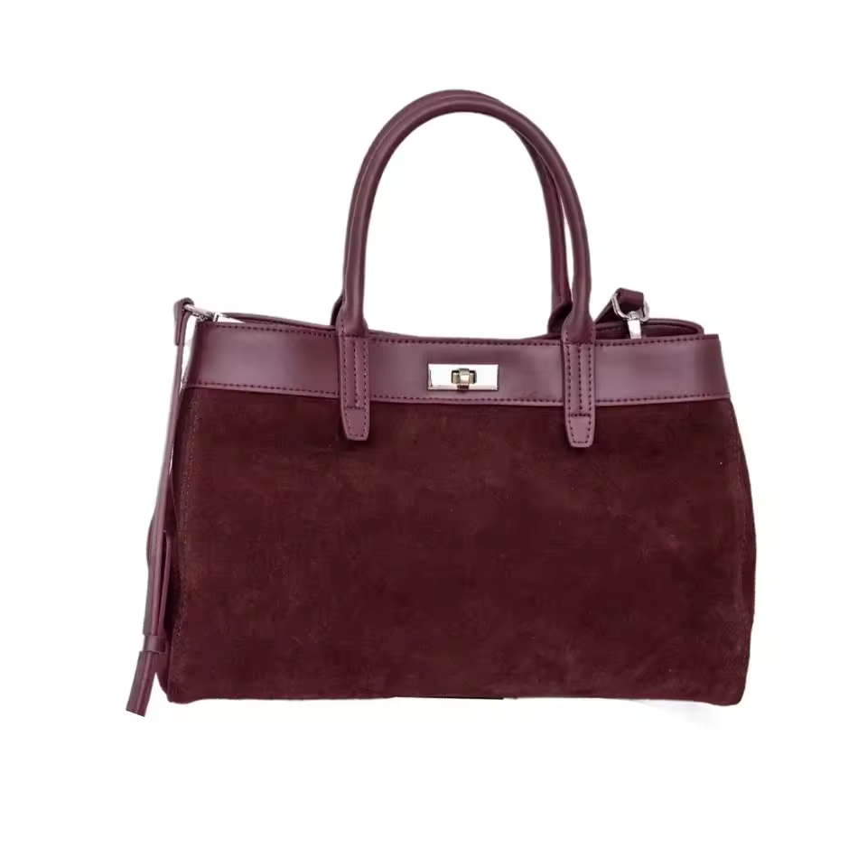 Sac à main femme à deux compartiments, bandoulière amovible