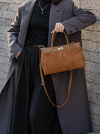 Sac à main femme à deux compartiments, bandoulière amovible