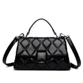 Sac capitonné femme à deux compartiments, six coloris, noir