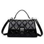 Sac capitonné femme à deux compartiments, six coloris, noir