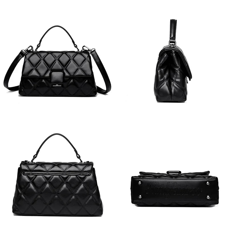Sac capitonné femme à deux compartiments, six coloris