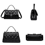 Sac capitonné femme à deux compartiments, six coloris