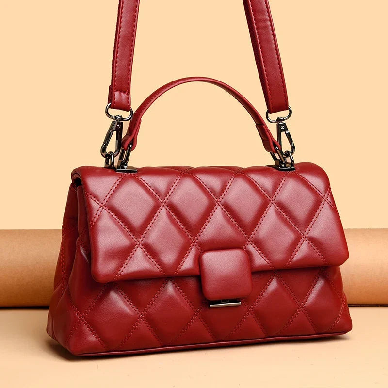 Sac capitonné femme à deux compartiments, six coloris