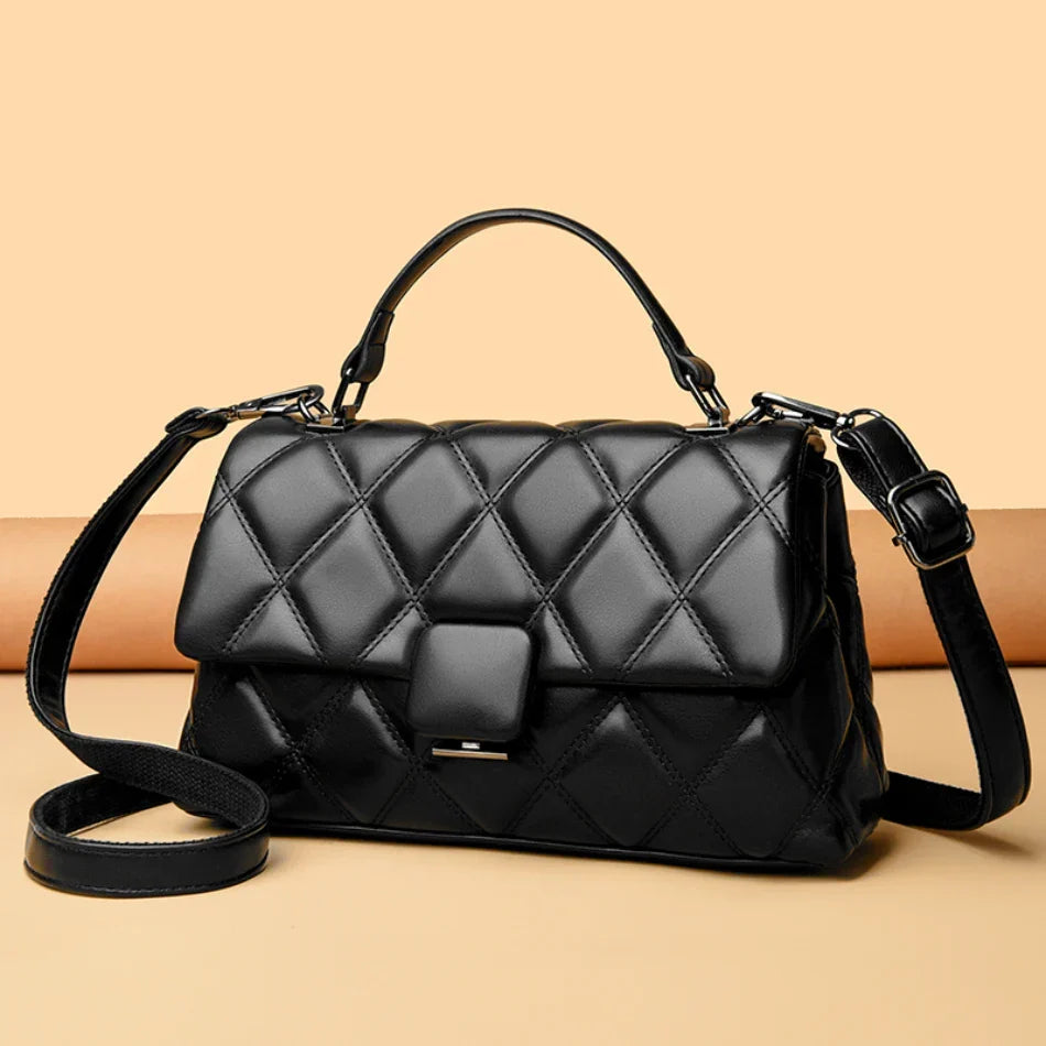 Sac capitonné femme à deux compartiments, six coloris