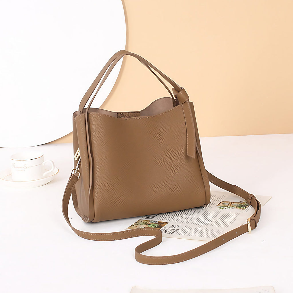 Petit sac à main femme carré, bandoulière amovible, six coloris, marron