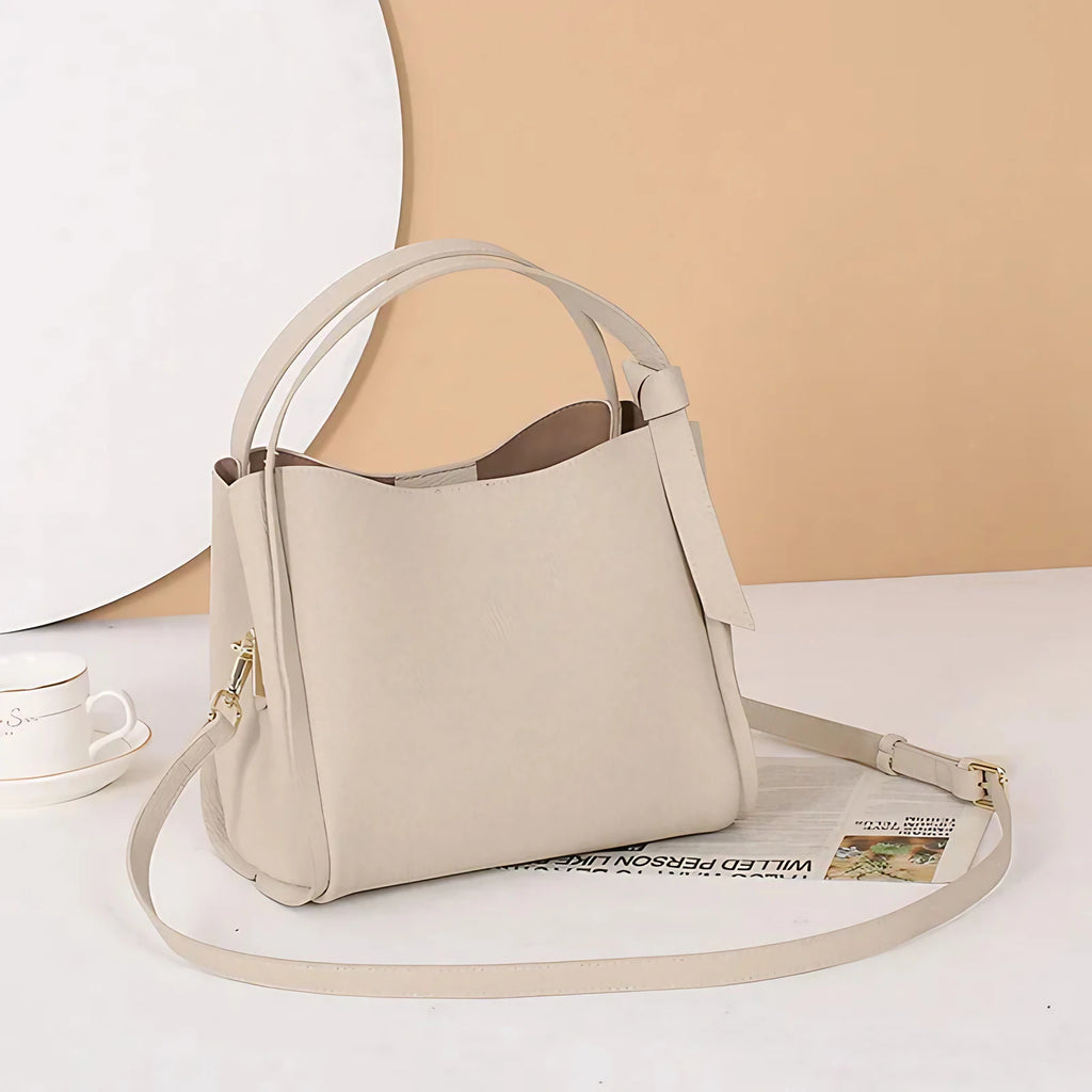 Petit sac à main femme carré, bandoulière amovible, six coloris, crème