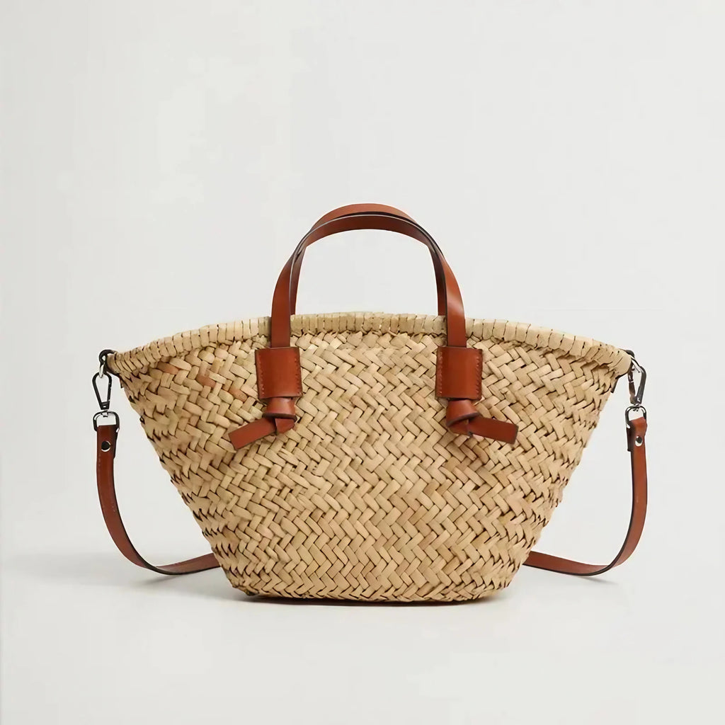 Petit sac à main d'été femme, marron, bandoulière amovible
