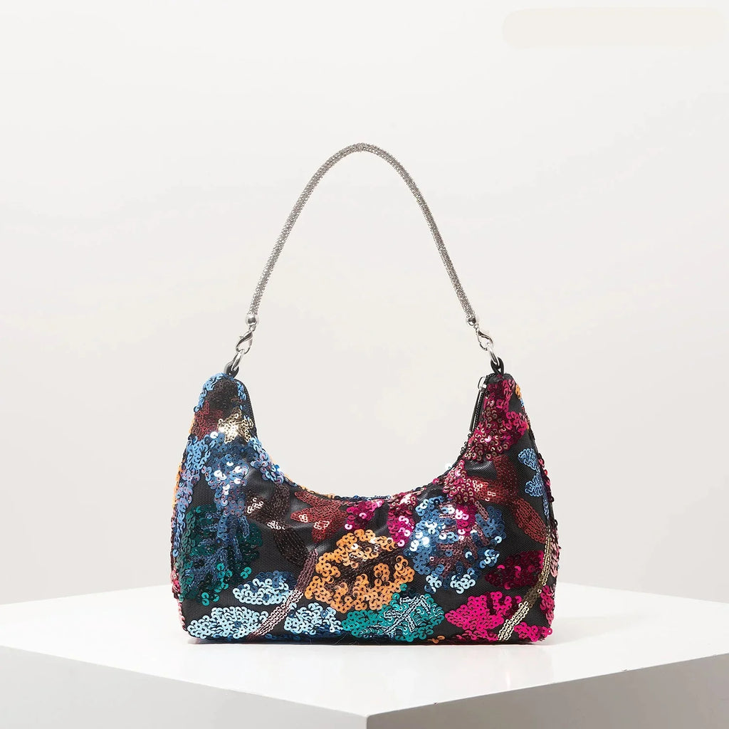 Petit sac à main d'été brodé à sequins, sept modèles