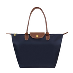 Grand sac à main femme en deux tailles, M ou L, cinq coloris, bleu marine