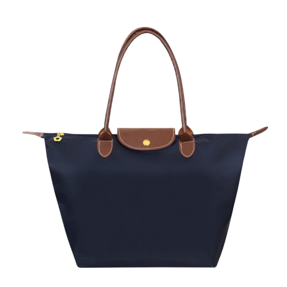 Grand sac à main femme en deux tailles, M ou L, cinq coloris, bleu marine
