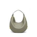 Sac à main demi-lune femme zippé, porte-clés intégré