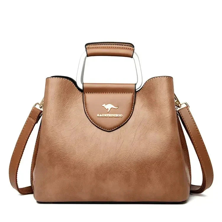 Sac à main femme structuré compact, poignée et bandoulière amovible