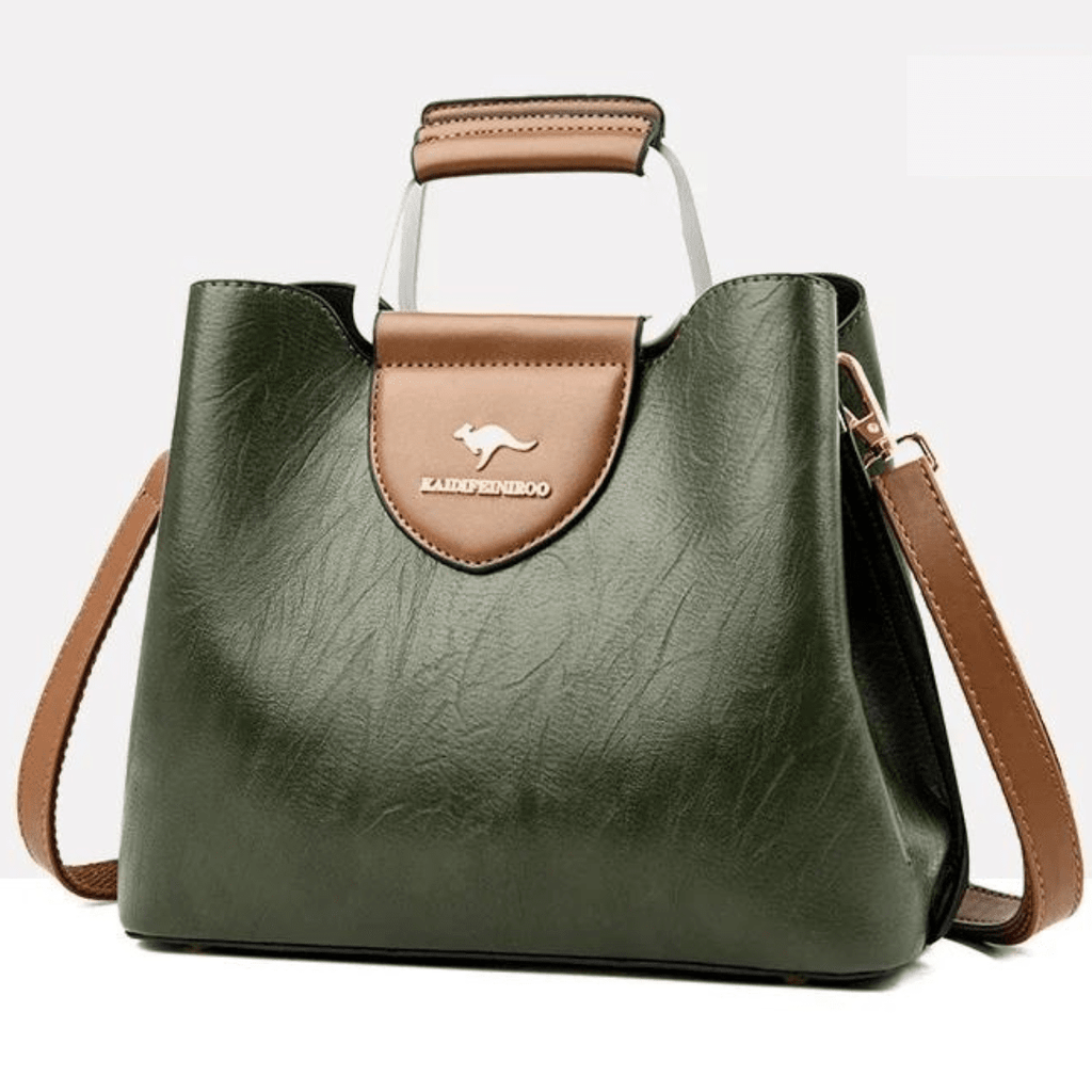 Sac à main femme structuré compact, poignée et bandoulière amovible