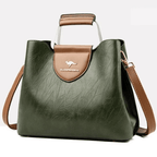 Sac à main femme structuré compact, poignée et bandoulière amovible