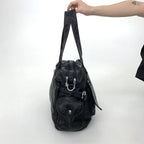 Sac à main femme multipoches en similicuir, bandoulière amovible