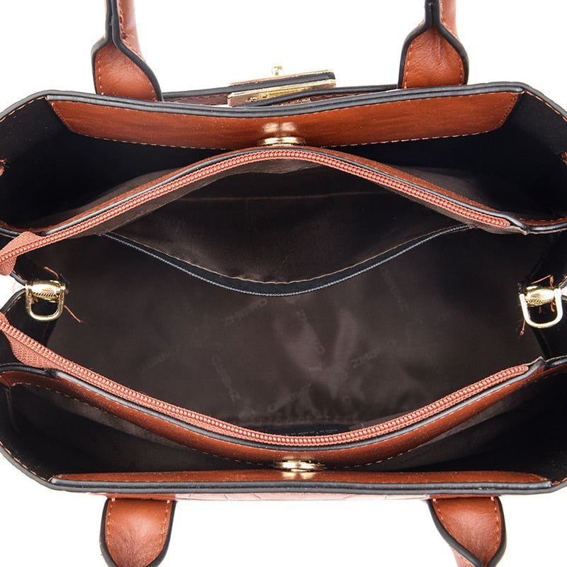 Sac à main femme effet croco en similicuir, bandoulière amovible