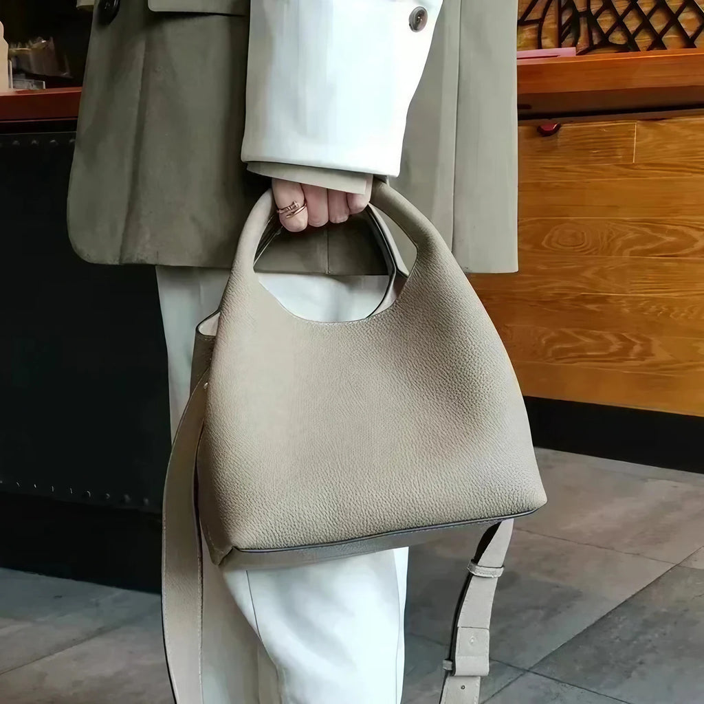 Sac à main femme bicolore ou uni, pochette intérieure amovible