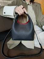 Sac à main femme bicolore ou uni, pochette intérieure amovible