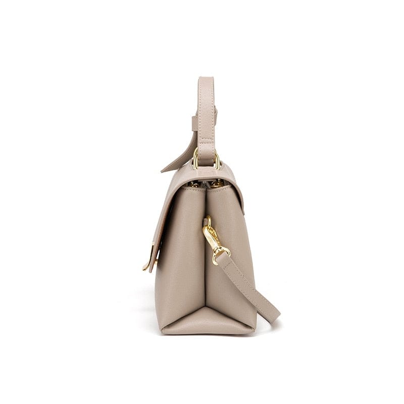 Sac à main femme en similicuir, poche zippée et fermoir