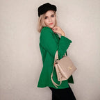 Sac à main femme en similicuir, poche zippée et fermoir
