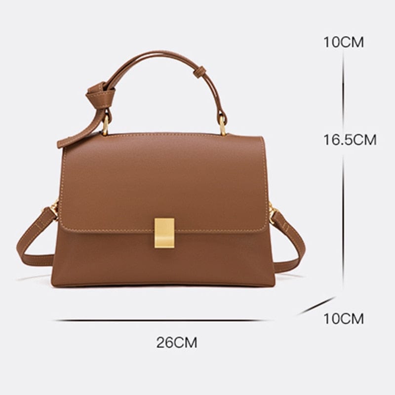 Sac à main femme en similicuir, poche zippée et fermoir