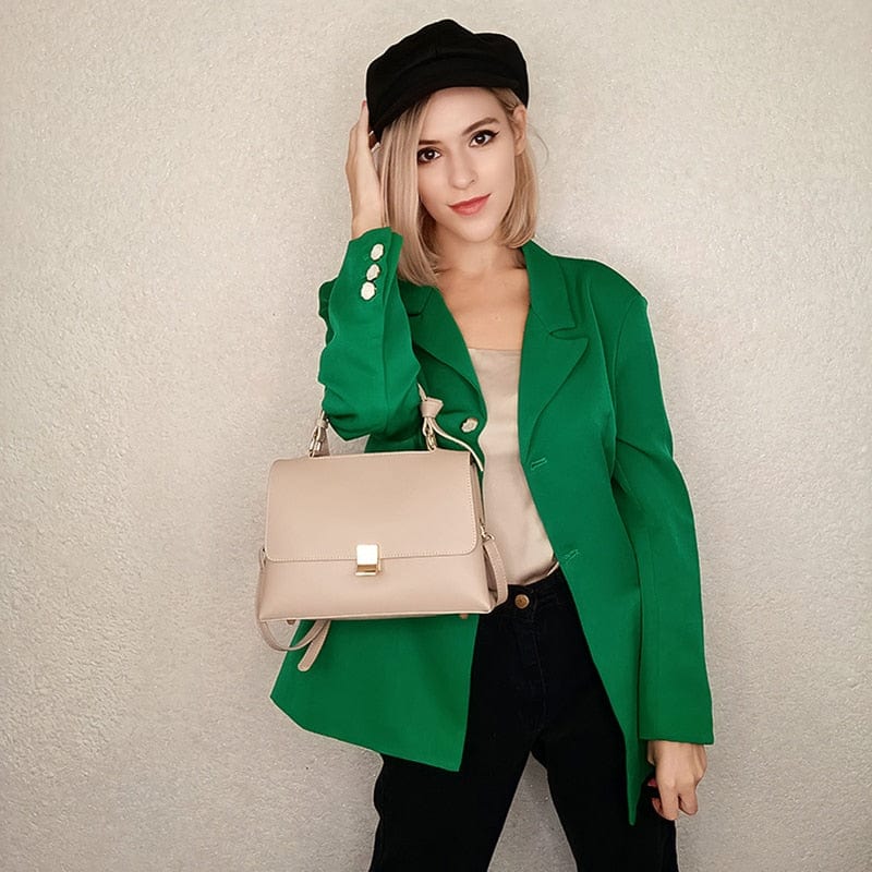 Sac à main femme en similicuir, poche zippée et fermoir